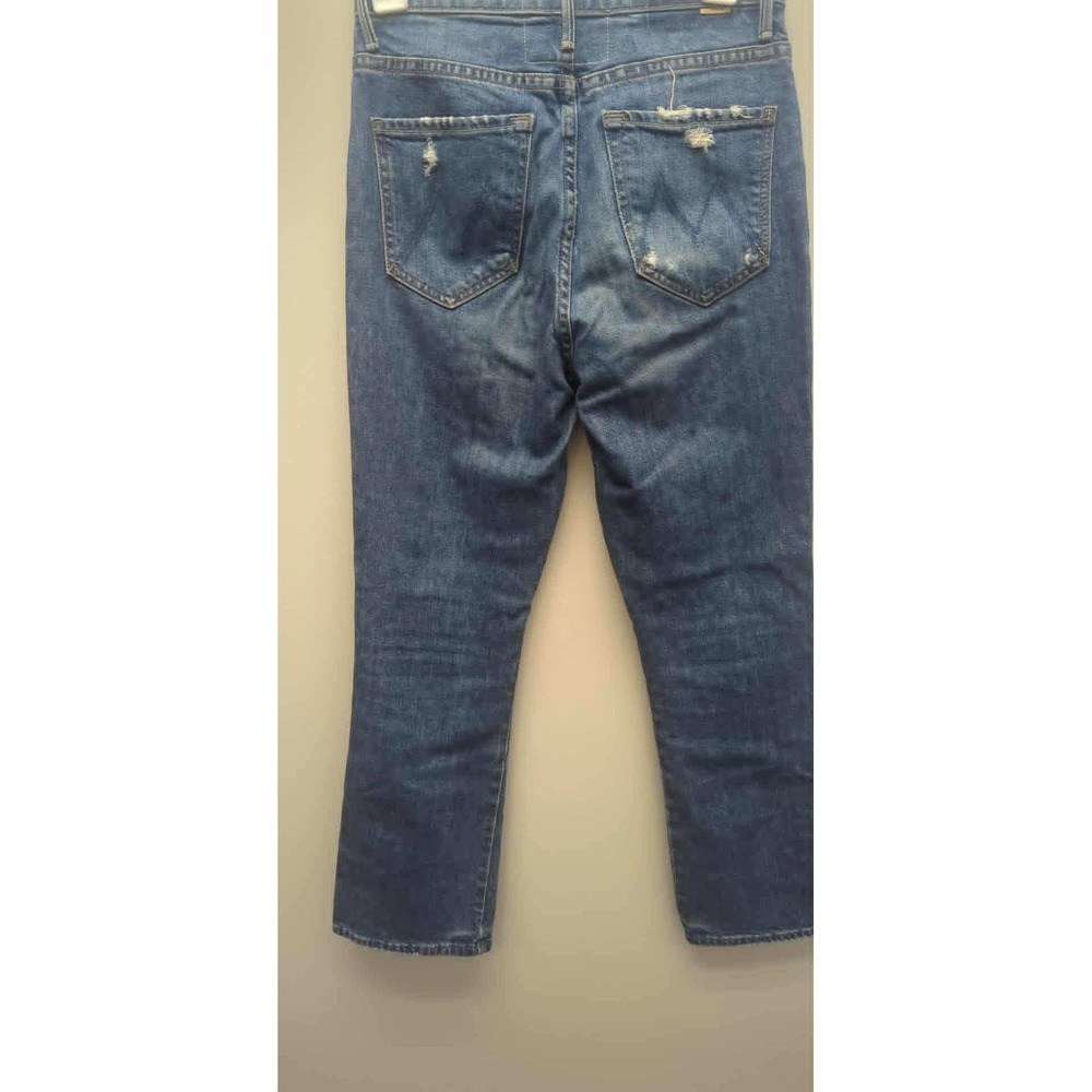 Mother Superior‎ Denim Jeans High Rise Distressed Cropped Blue Size 25 - Picture 4 of 5